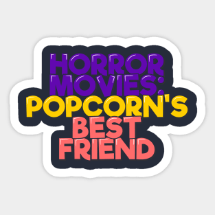 Horror Popcorn Friend Sticker